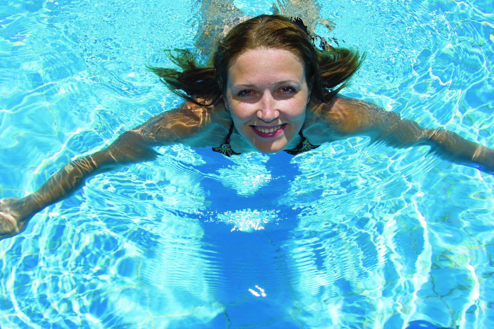 swimming woman