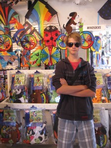 teenager on holiday