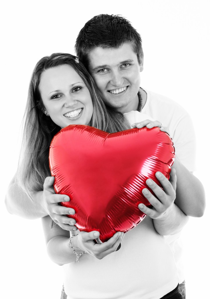 Caucasian Couple Female Happiness Happy Heart