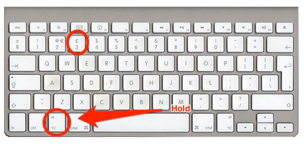 #hashtag on mac