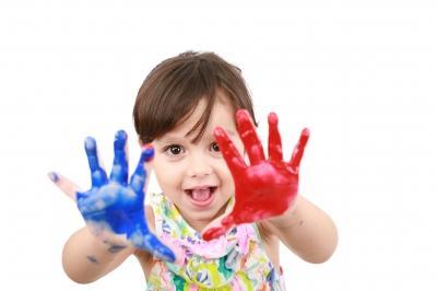 creative painted hands