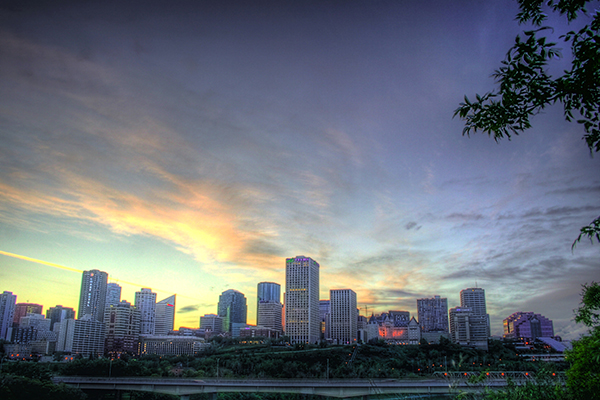 edmonton-Landscapes at dusk