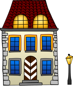 House Home Little Streetlight Building