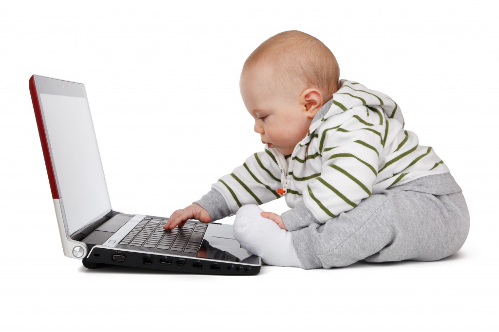 Baby Boy Child Childhood Computer Concept