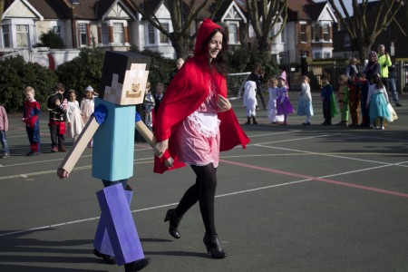 Minecraft pic for London Mums blog school costume 2