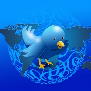 twitter bird globe