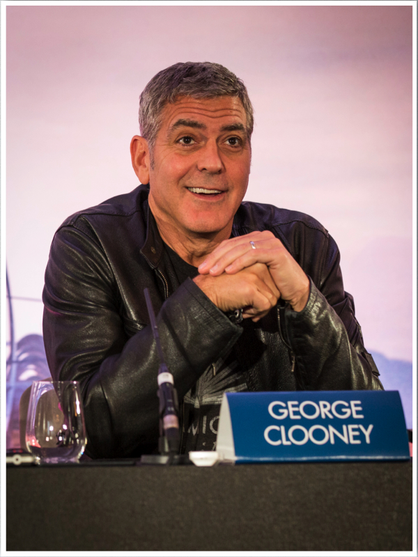 Actor George Clooney attends the European press conference of Disney's "Tomorrowland: A World Beyond" on May 18 in London, UK (Credit : James Gillham / StingMedia.co.uk) JAMES GILLHAM/STING MEDIA