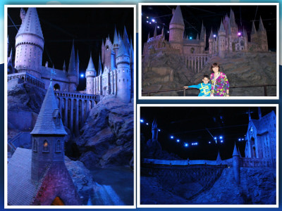 Harry Potter Studio tour castle model London Mums magazine collage