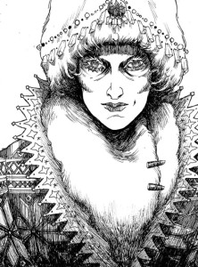 snow queen drawing