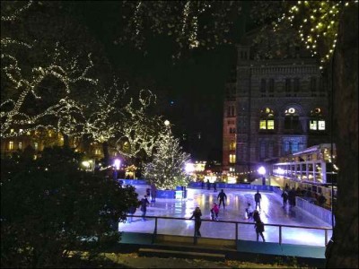 Natural History Museum ice skating rink