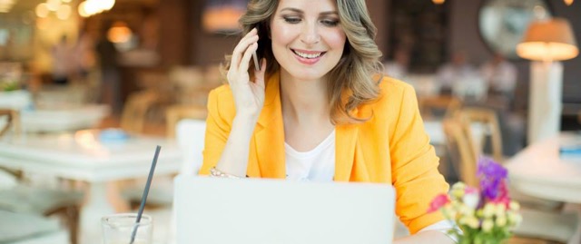 woman working