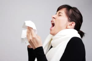 sneezing