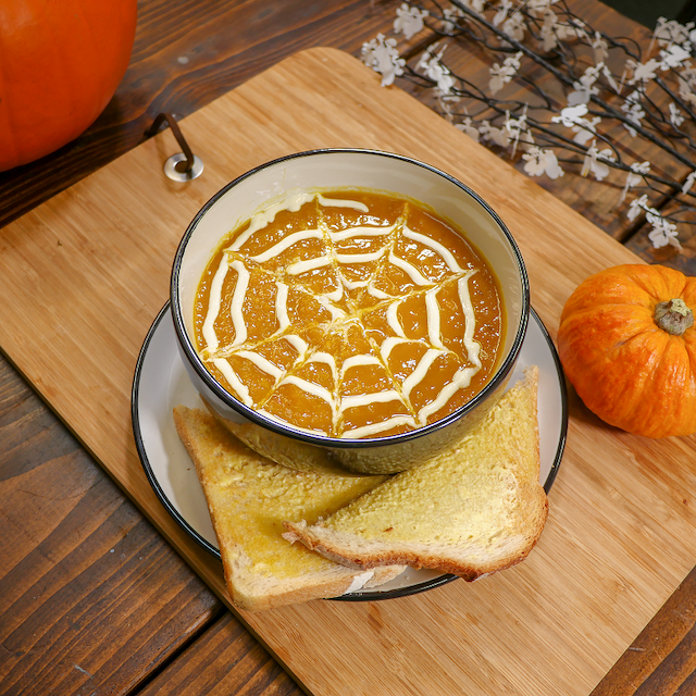 Creepy Carrot, Parsnip and Pumpkin Soup