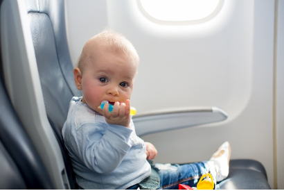 baby on a plane
