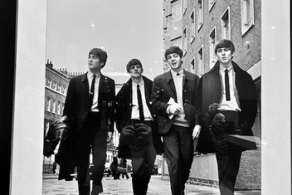 Photo of the Beatles near the President hotel London