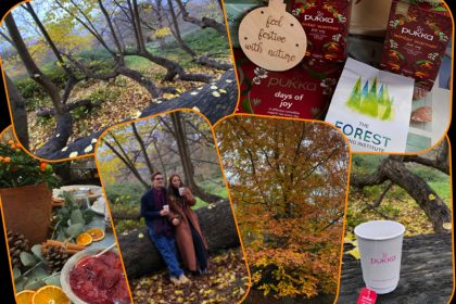 Forest bathing and tea ceremony collage by london mums magazine