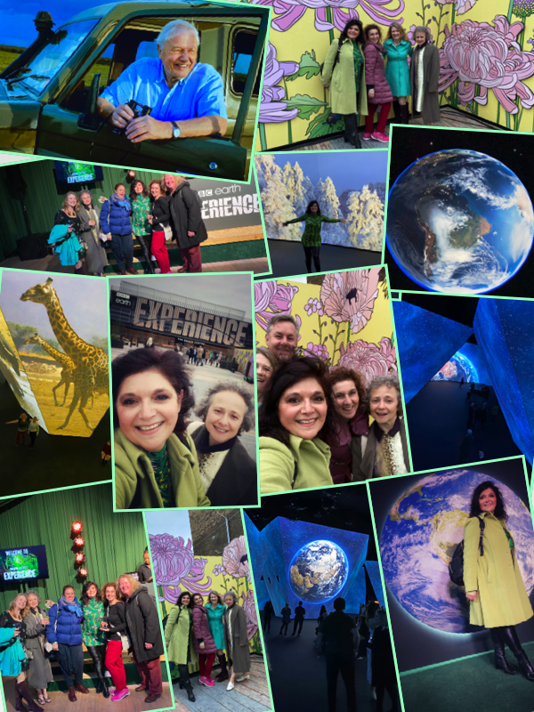BBC Earth experience collage showing the London mums magazine reporters 