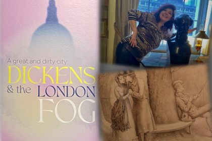 Charles Dickens Museum London fog collage