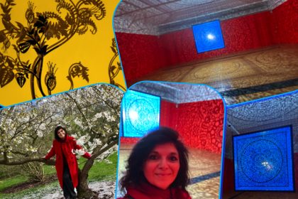 Kew Gardens exhibition All the Flowers Are for Me monica costa london mums magazine collage