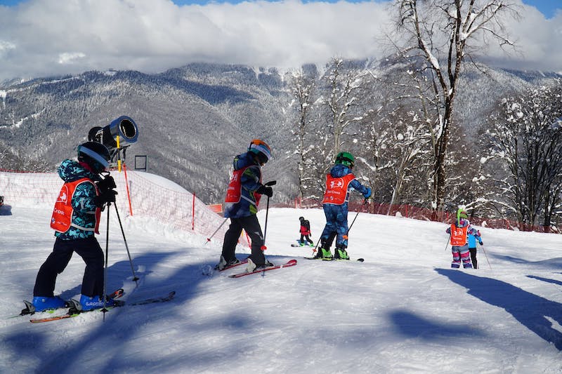 ski holiday in france kids skiing