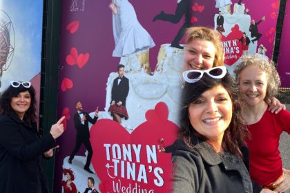 Tony n' Tina's Wedding at the ArcelorMittal Orbit Tower collage