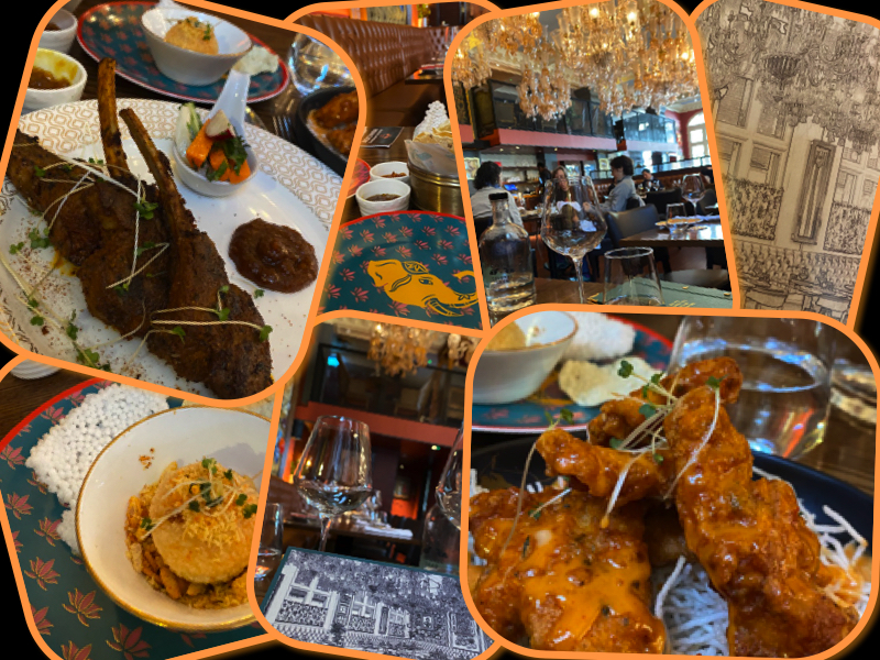 Colonel saab indian cuisine collage