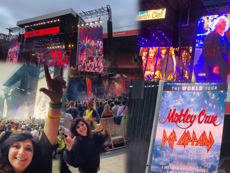 Def Leppard motley crue gig sheffield london mums magazine collage