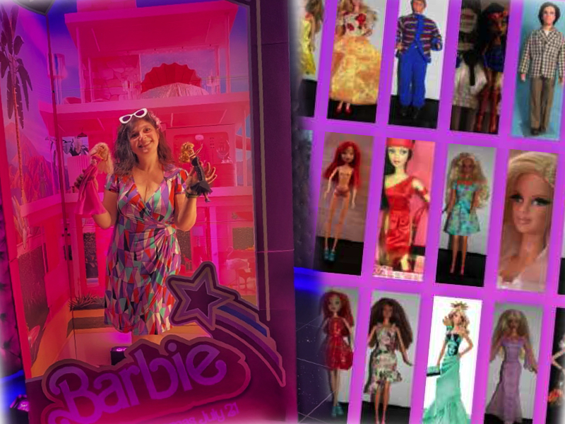 Vintage Barbie collection London Mums magazine collage