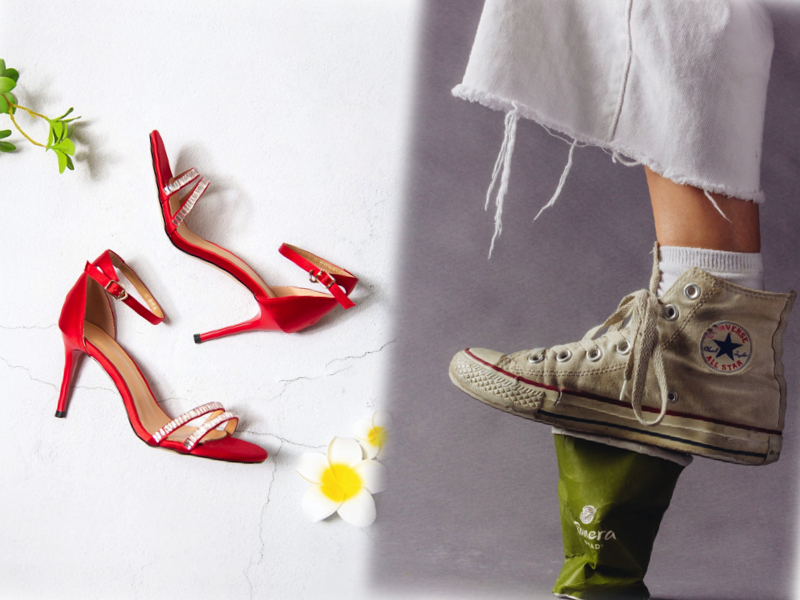 old shoes collage