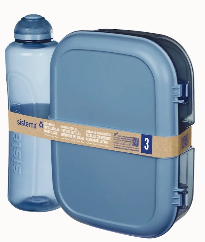 Snack & lunch storage solutions made using recycled ocean bound plastic 
