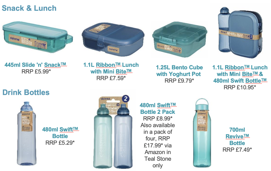 Snack & lunch storage solutions made using recycled ocean bound plastic 
