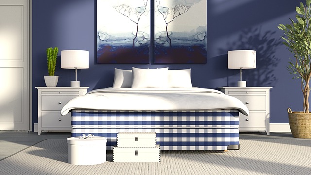 white carpet under bed in bedroom