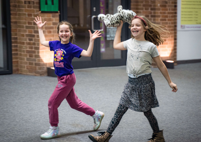 girls playing 