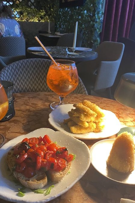 Como Garden restaurant starters aperitivo italian tapas london mums magazine