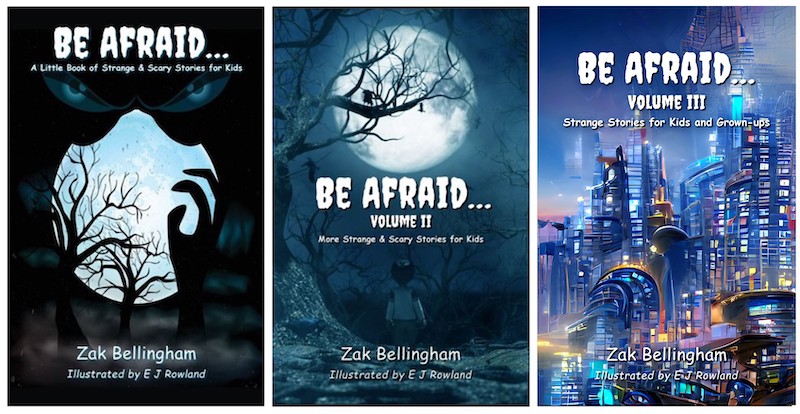 kids scary story books Be_Afraid_Trilogy
