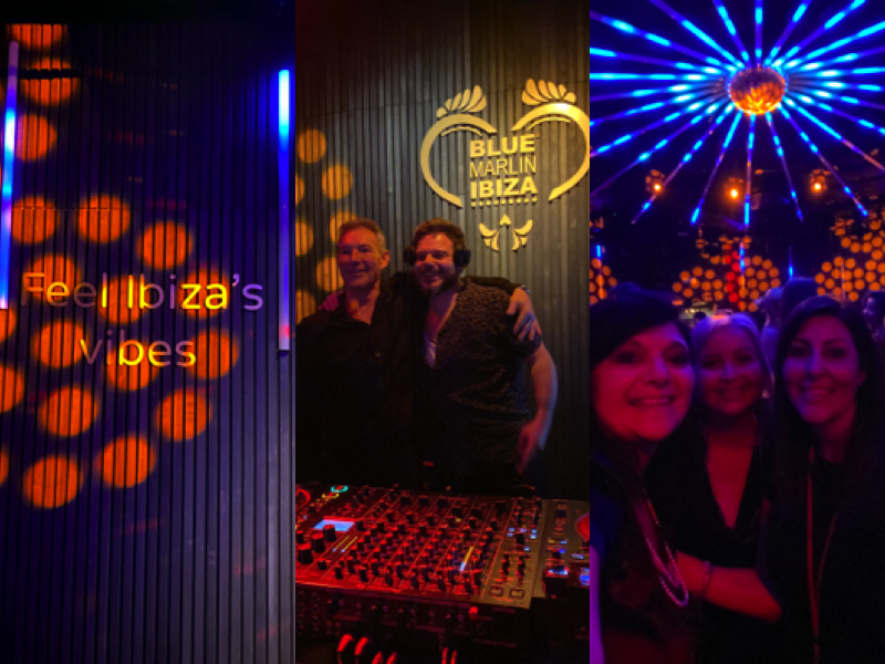 Blue Marlin Ibiza London Beats collage