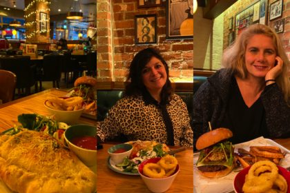 Restaurant review Frankie & Benny's london mums magazine collage