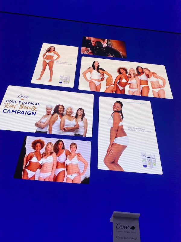 Dove real beauty campaign posters london mums magazine collage