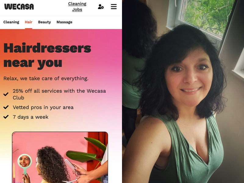at-home pampering wecasa review london mums magazine collage