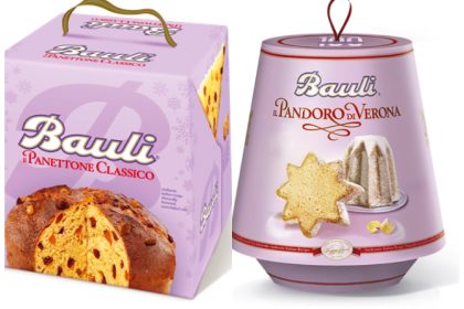 bauli pandoro and panettone collage