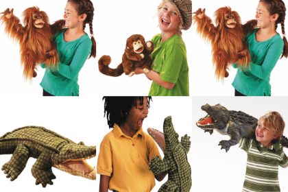 hand puppets collage
