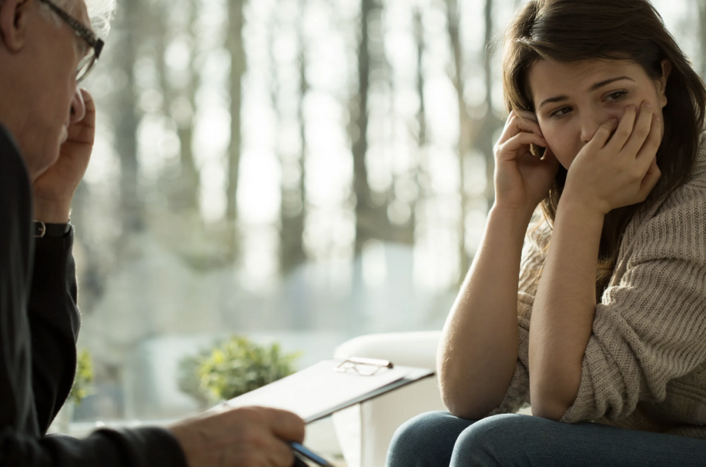 young woman Seeking Help for Mental Health Concerns