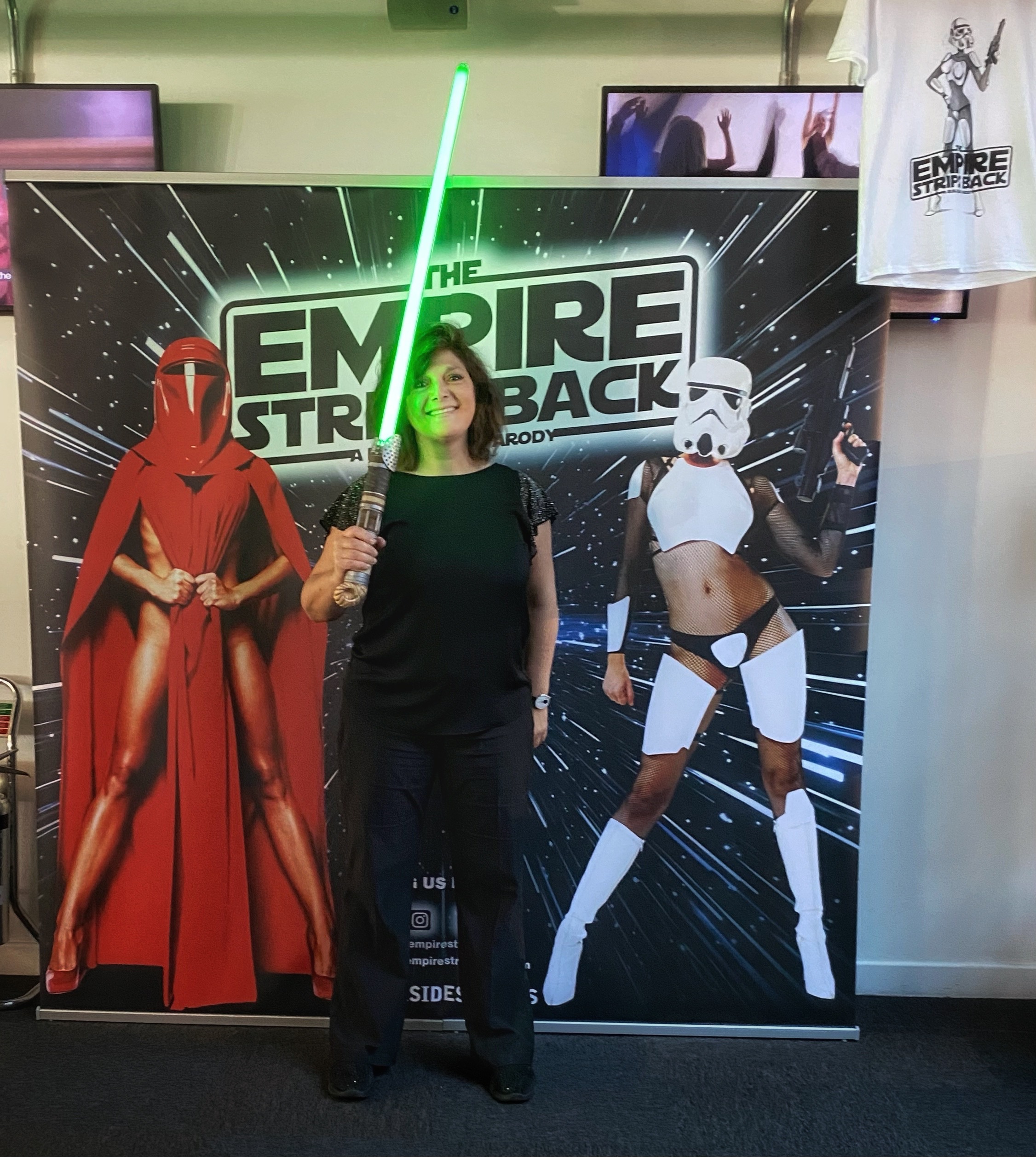 The Empire Strips Back Monica Costa posing for London Mums magazine