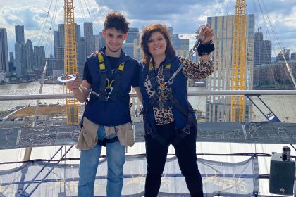 London Mums team climb the O2